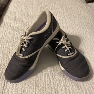 Golf shoes Nike Lunarlon grey/purple canvas